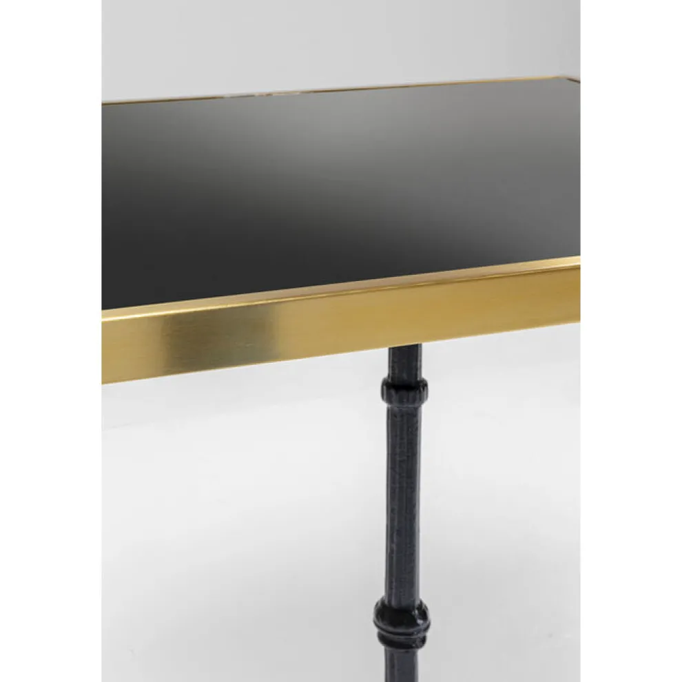 Bistro Tafel Kaffeehaus Rim Vierkant Zwart 60x60cm