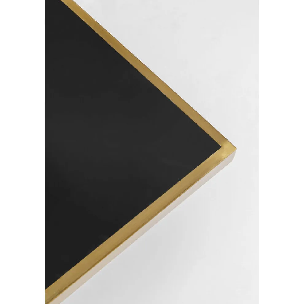 Bistro Tafel Kaffeehaus Rim Vierkant Zwart 60x60cm