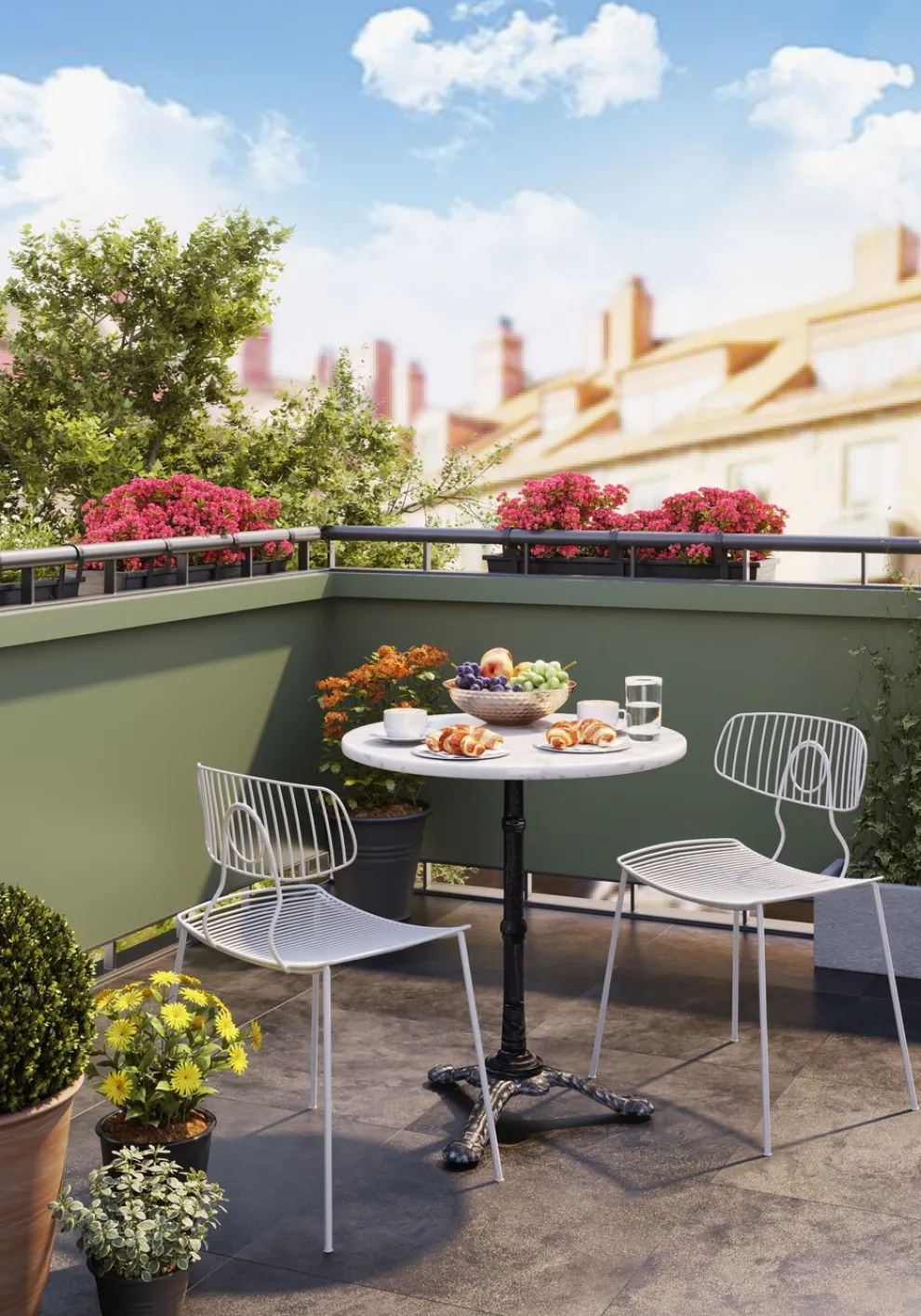 Bistro Tafel Kaffeehaus Rond Wit Ø60