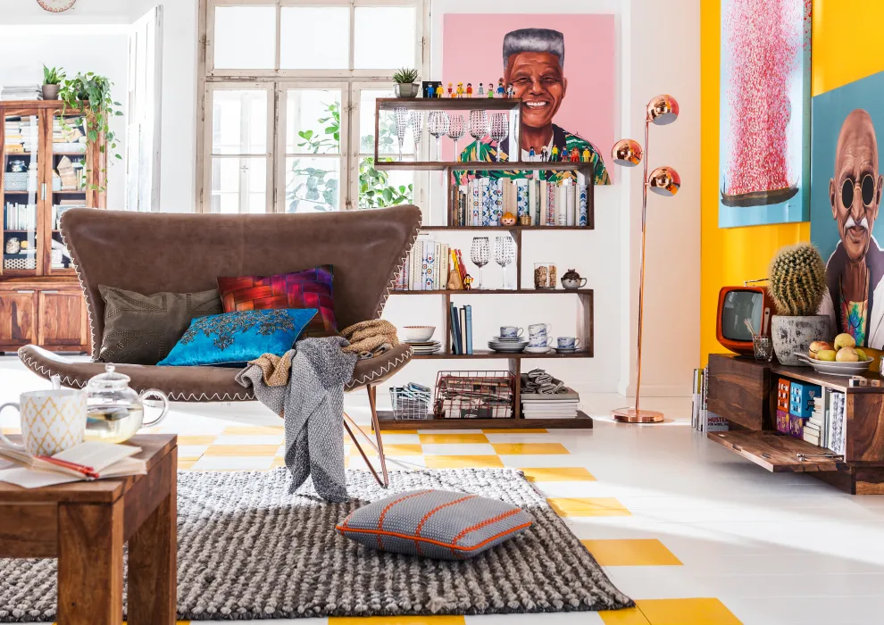 Boekenkast Authentico Zick Zack 180x100cm