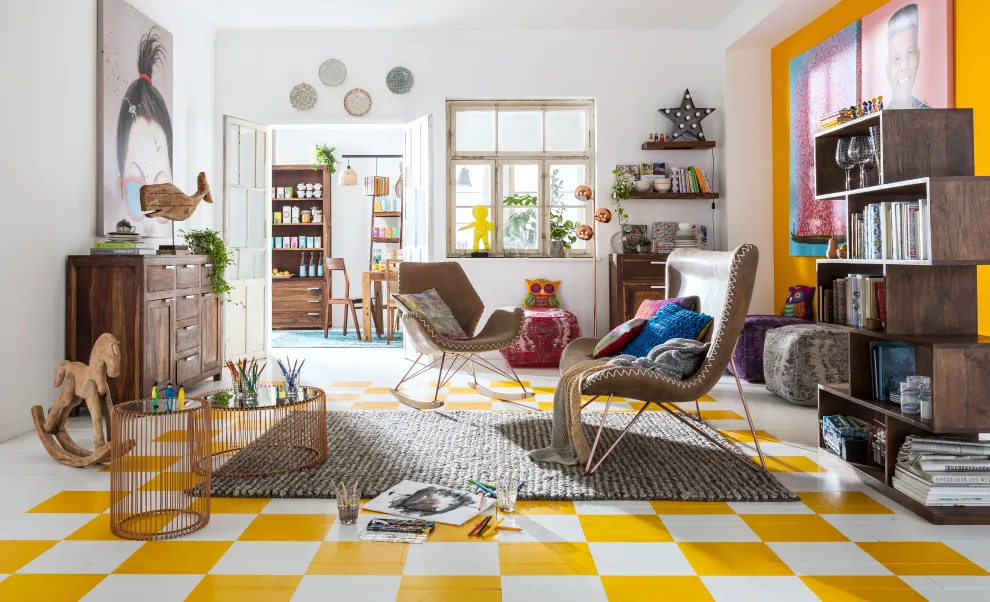 Boekenkast Authentico Zick Zack 180x100cm