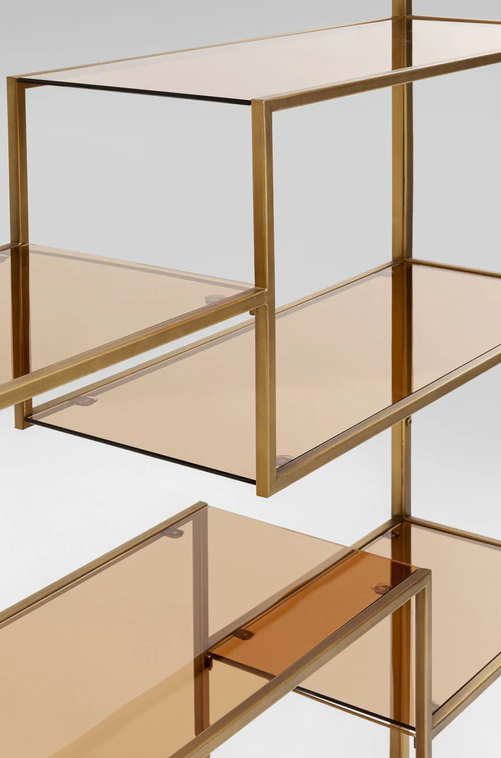 Boekenkast Loft Goud 195x115cm