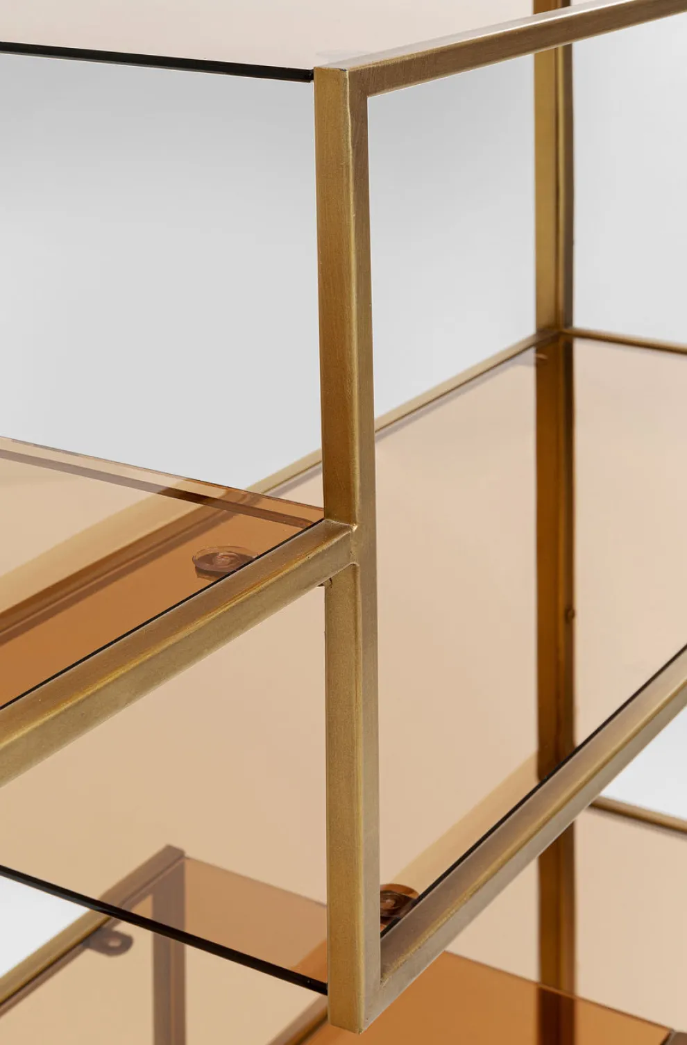 Boekenkast Loft Goud 195x115cm