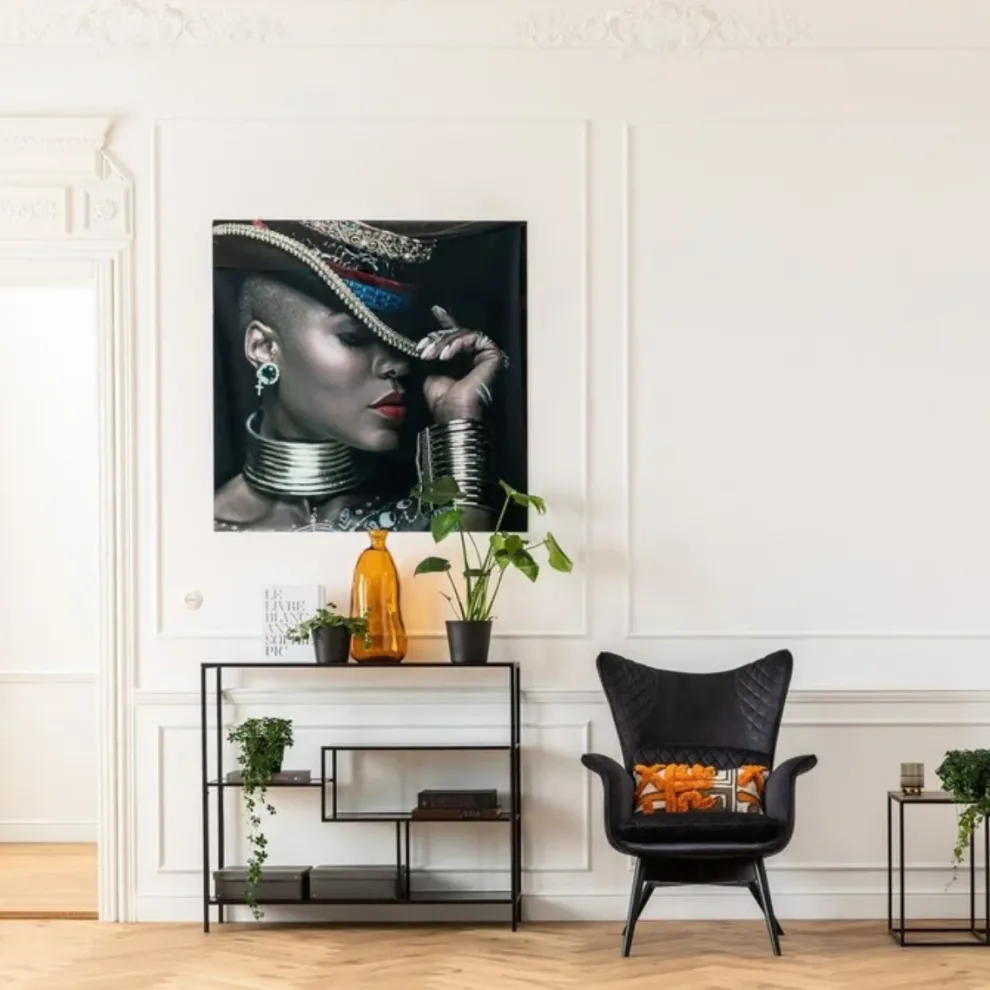 Boekenkast Loft Zwart 100x115cm