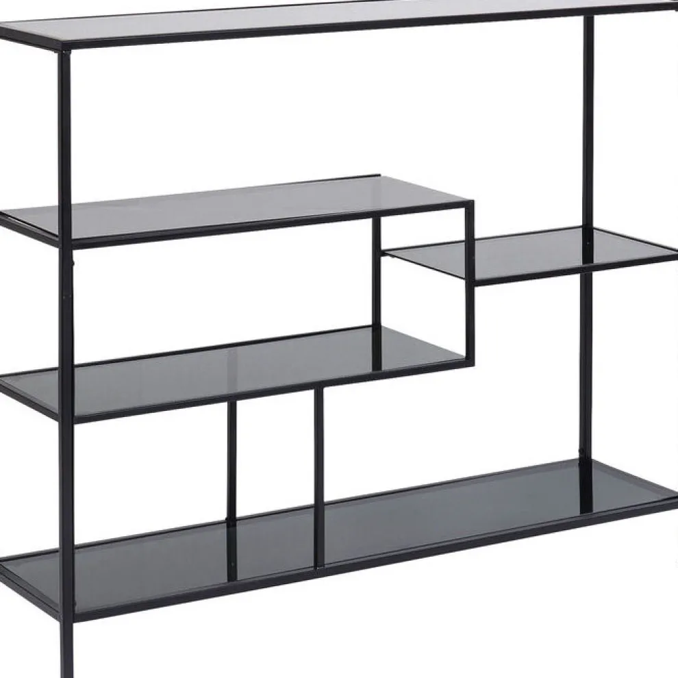 Boekenkast Loft Zwart 100x115cm