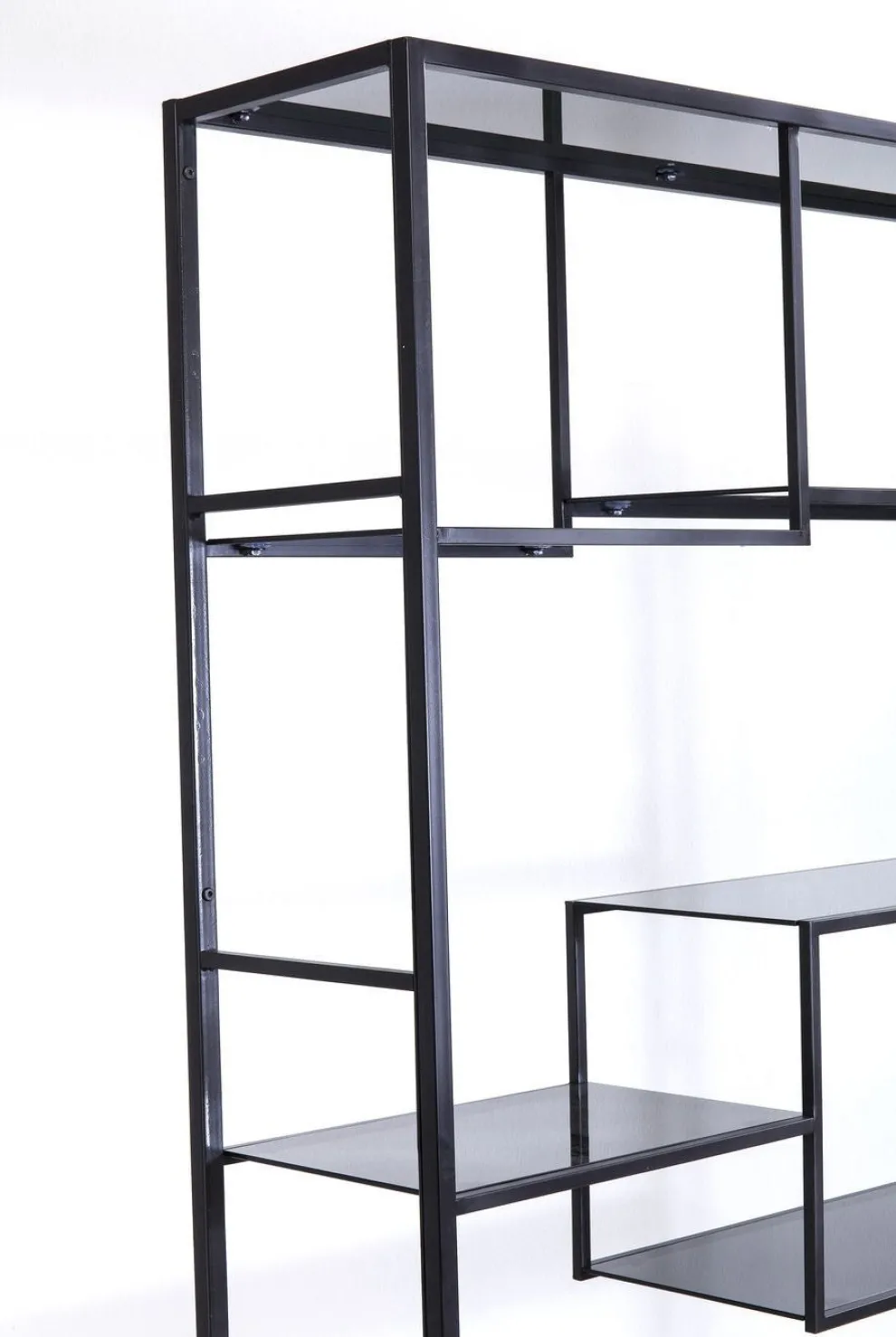 Boekenkast Loft Zwart 195x115cm