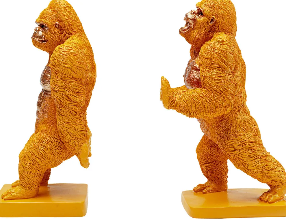 Boekensteun Gorilla Oranje (2-delig)
