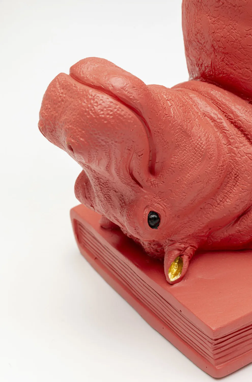 Boekensteun Nijlpaard Roze (2-delig)