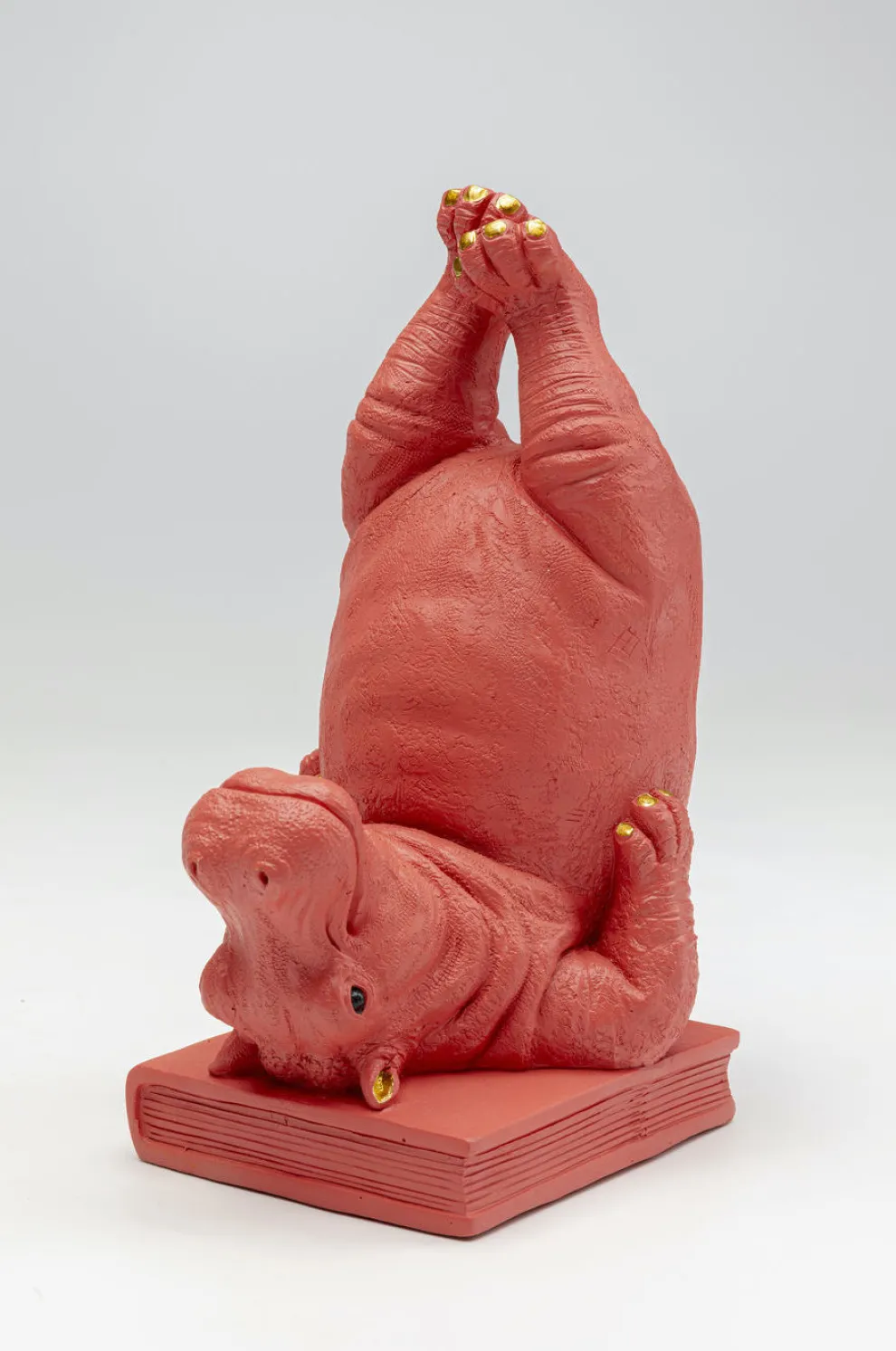 Boekensteun Nijlpaard Roze (2-delig)