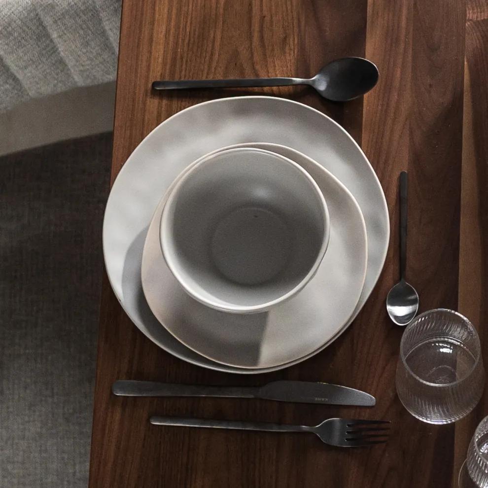 Bord Organic Grey Ø26cm