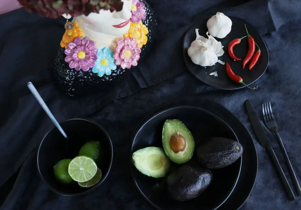 Bord Organic Zwart Ø26cm