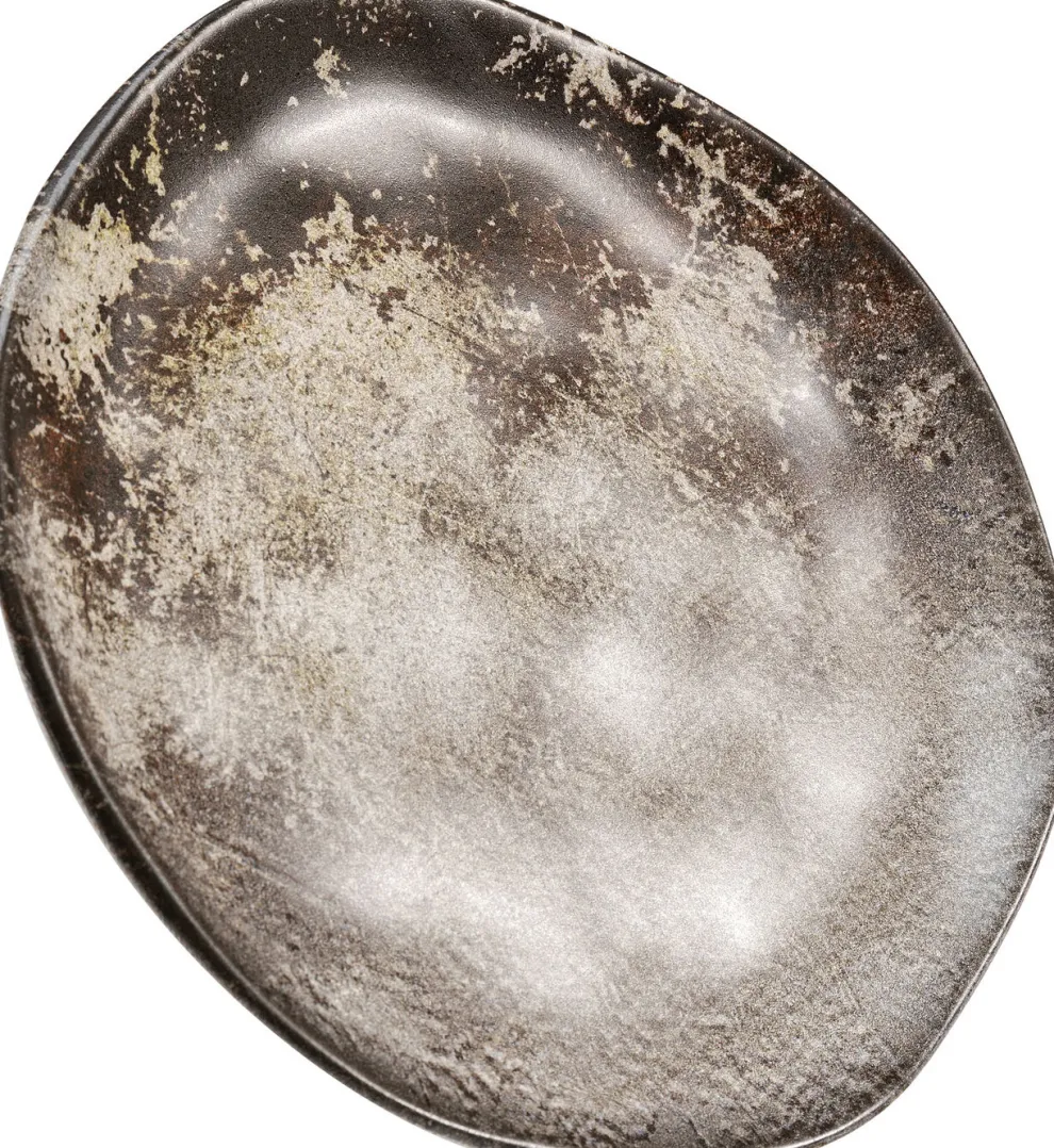 Bord Savannah Brown/Grey Matt Ø26cm