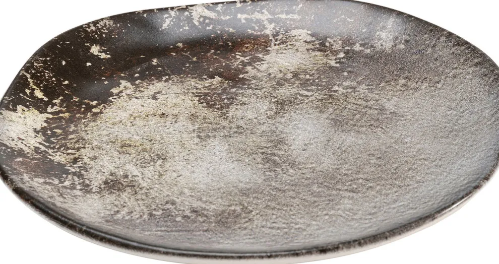 Bord Savannah Brown/Grey Matt Ø26cm