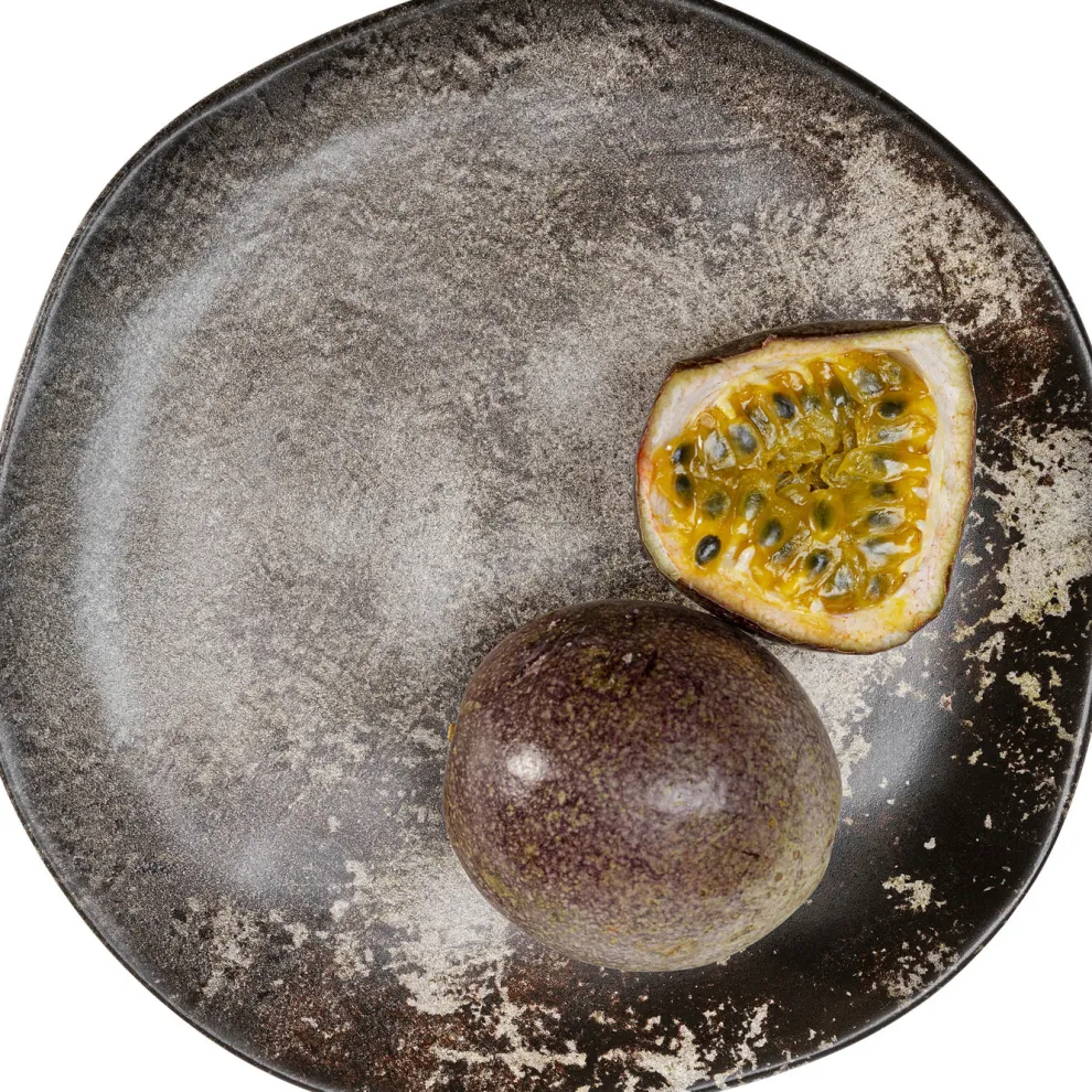 Bord Savannah Brown/Grey Matt Ø26cm