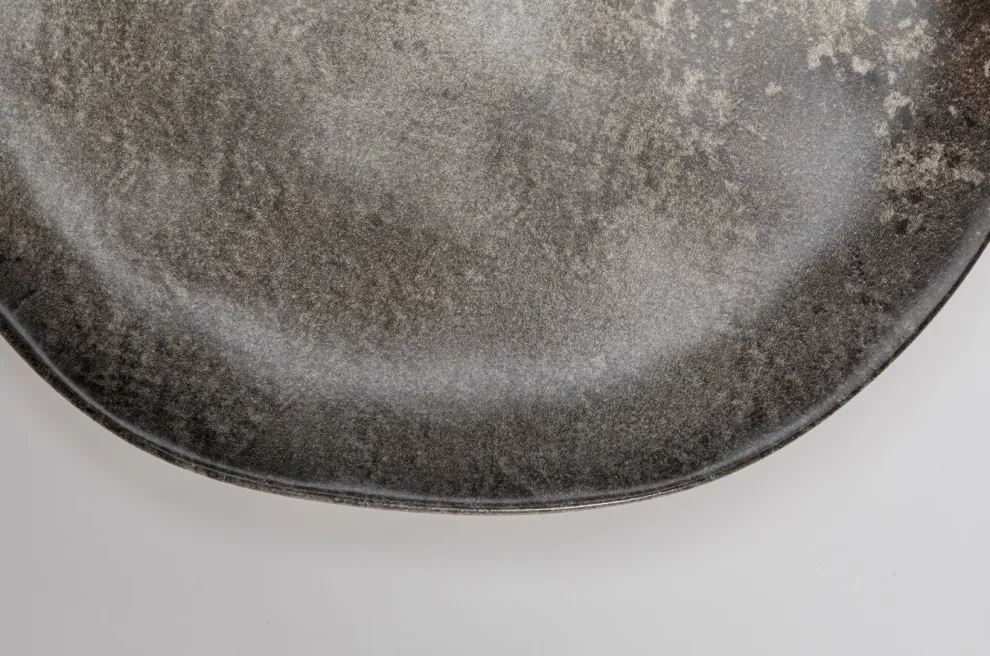 Bord Savannah Brown/Grey Matt Ø26cm