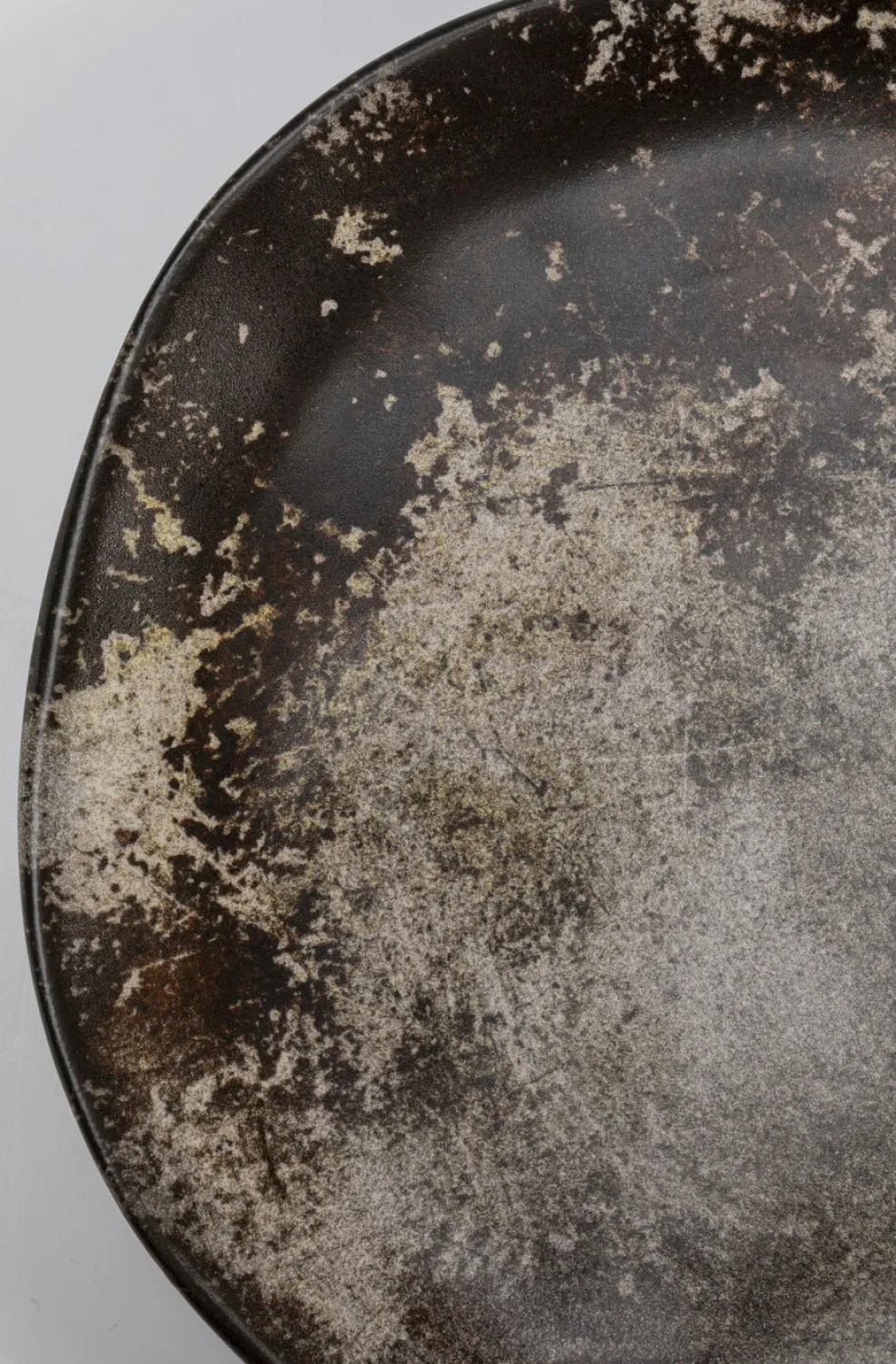 Bord Savannah Brown/Grey Matt Ø26cm