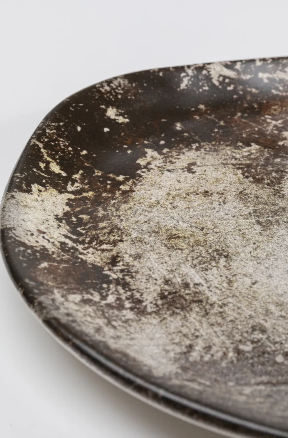 Bord Savannah Brown/Grey Matt Ø26cm