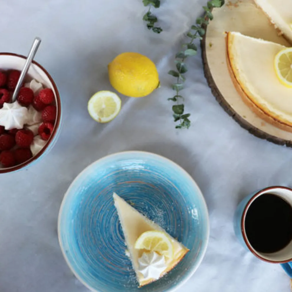 Bord Swirl Blauw Ø27cm