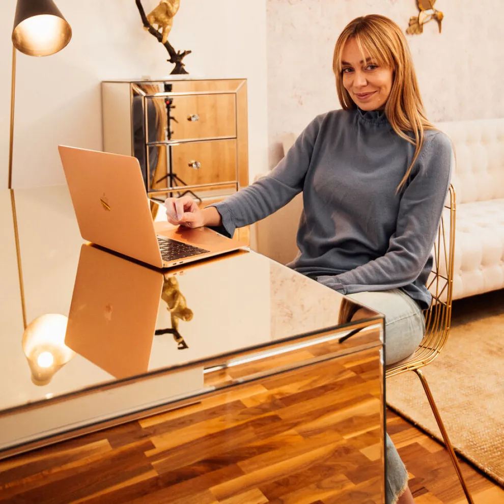 Bureau Luxury Champagne 140x60cm