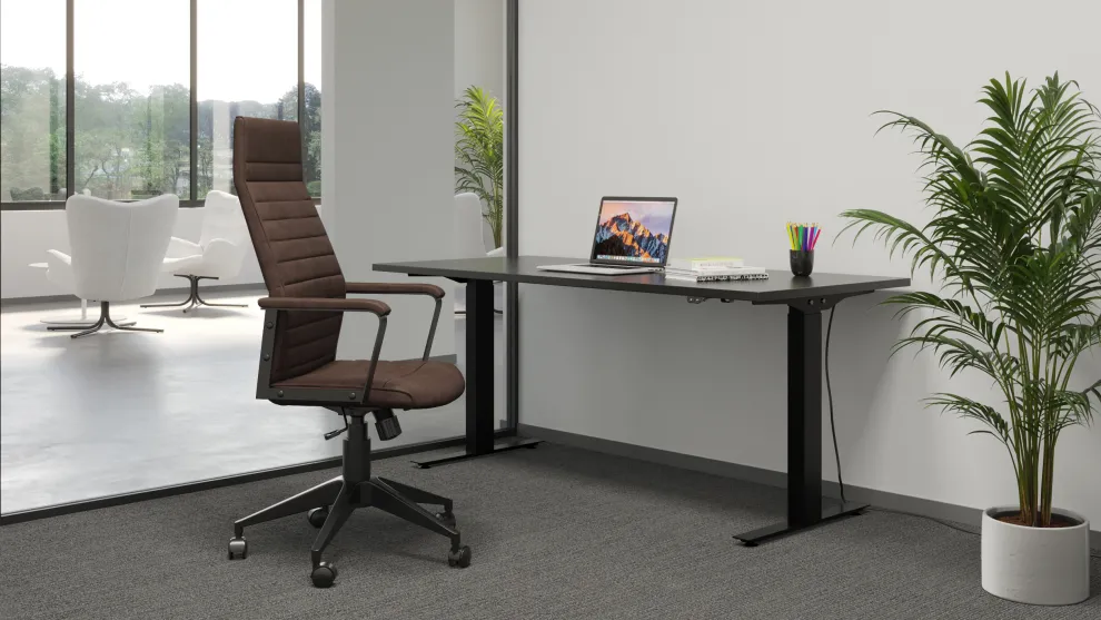 Bureaustoel Labora Hoog Bruin