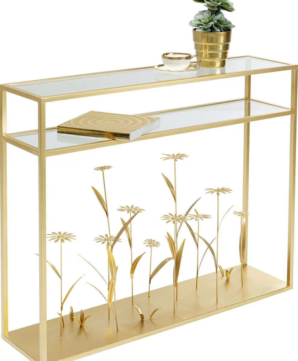 Console Flower Meadow Goud 100cm