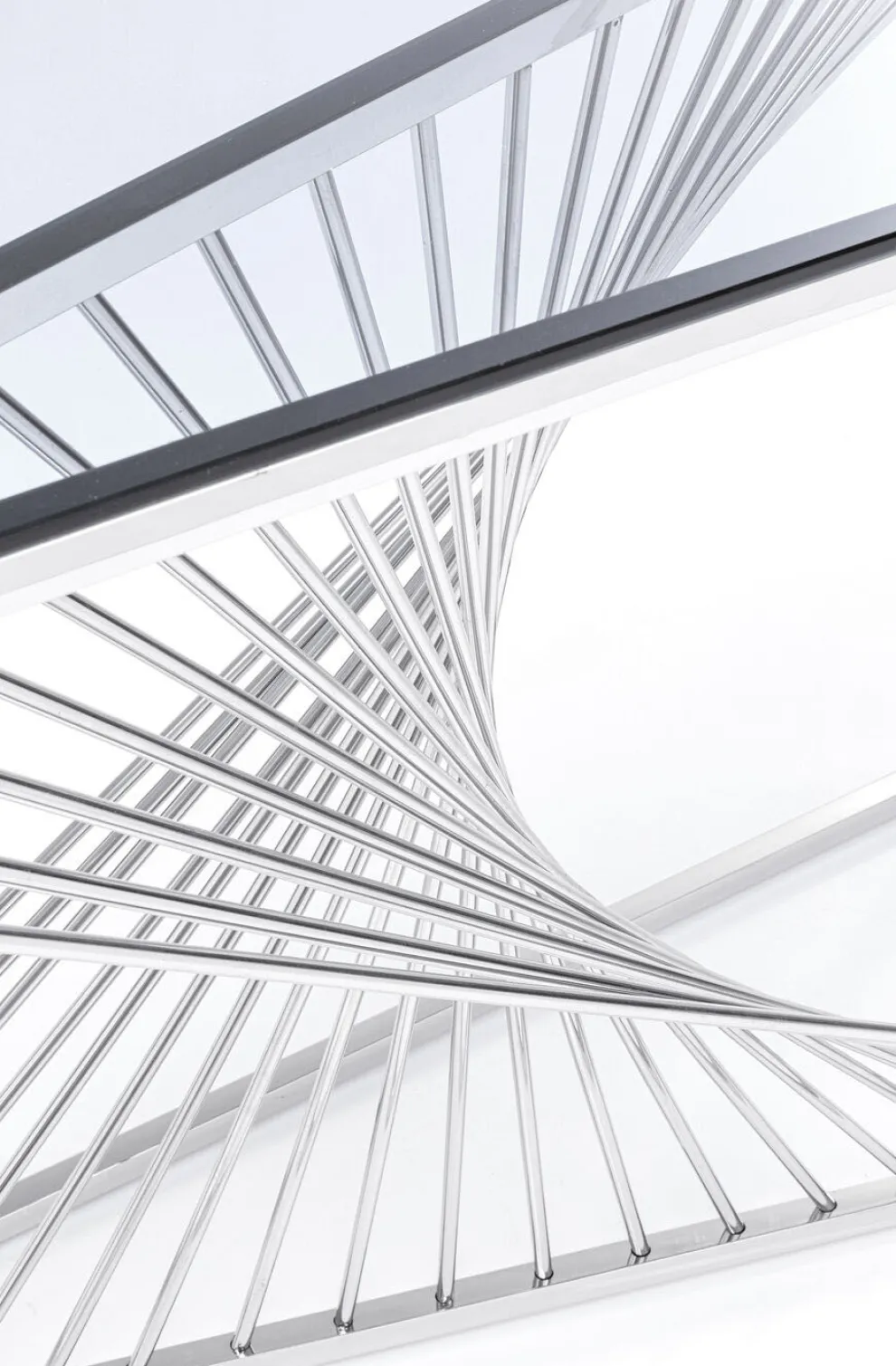 Console Laser Zilver Helder Glas 120x40cm