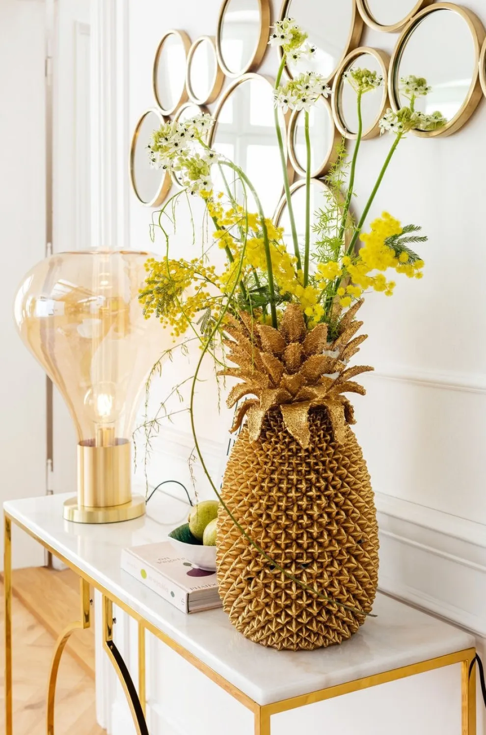 Console Miami Loft Goud 120cm