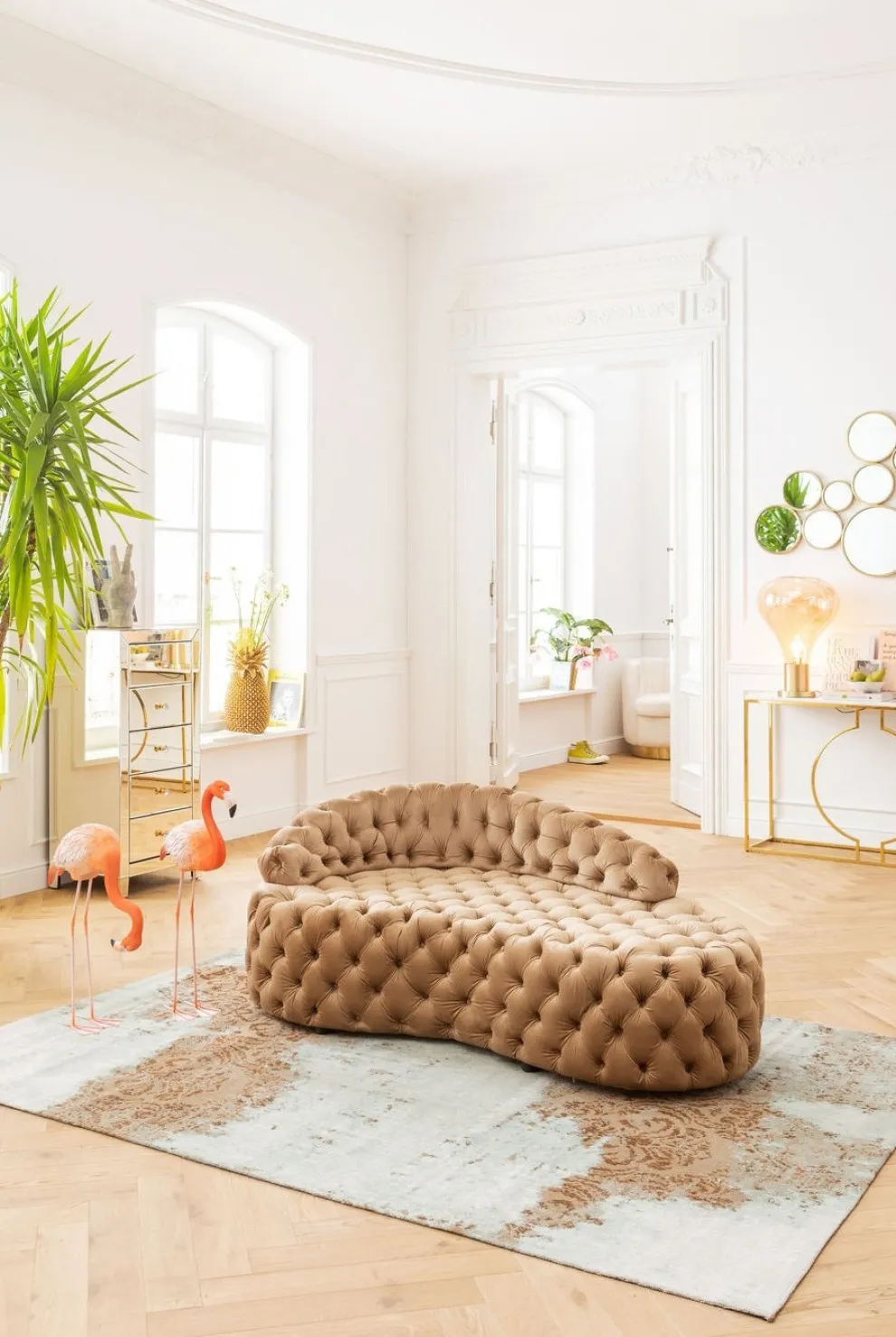 Console Miami Loft Goud 120cm