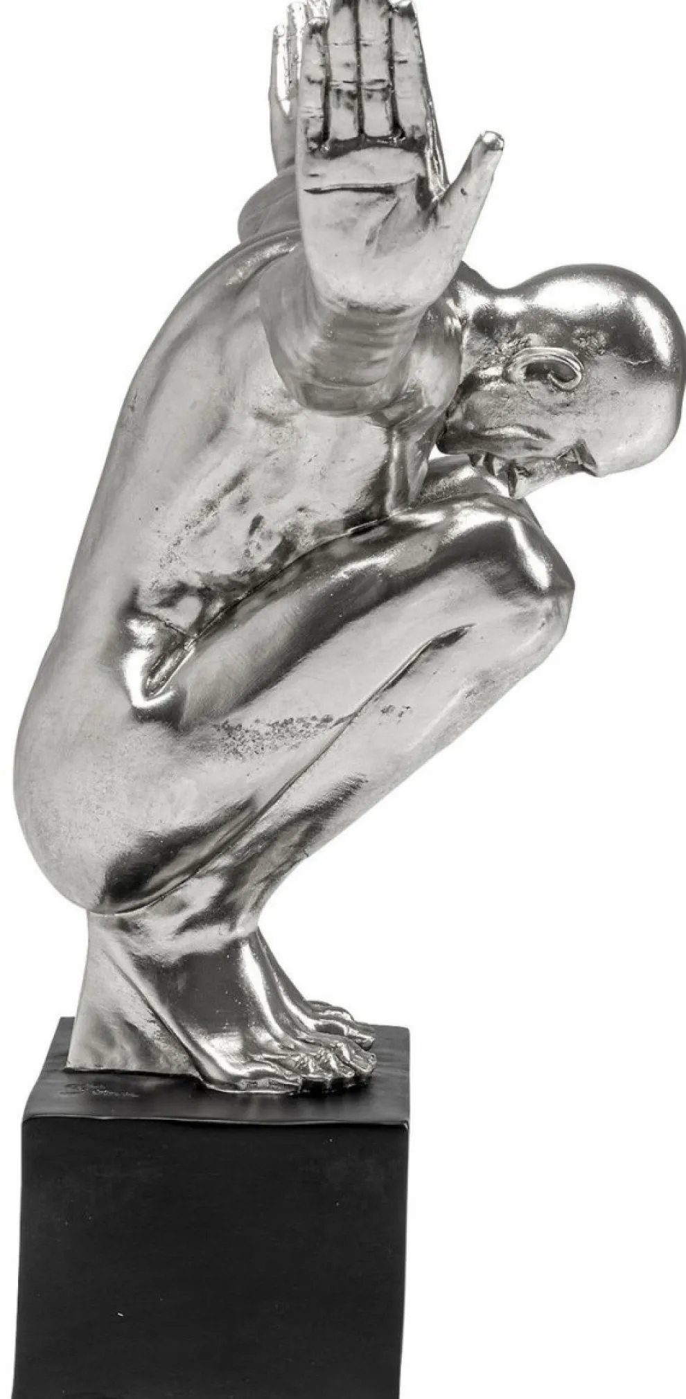 Decofiguur Atleet XL Zilver