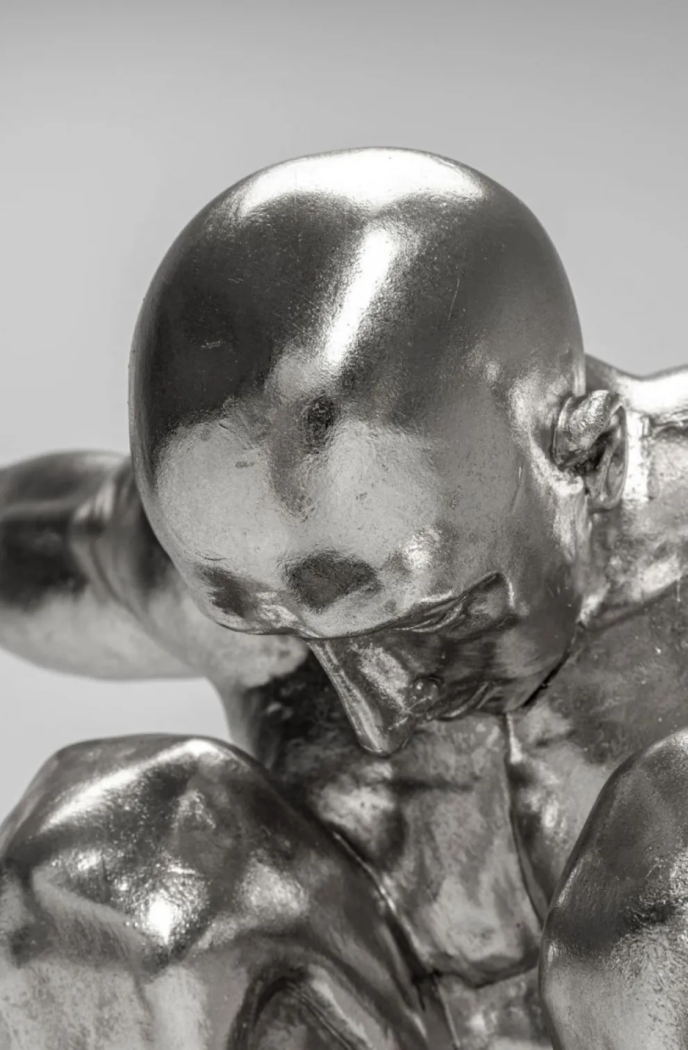 Decofiguur Atleet XL Zilver