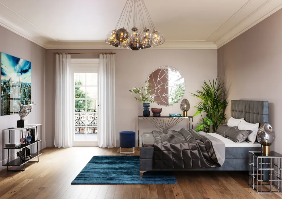 Decofiguur Atleet XL Zilver