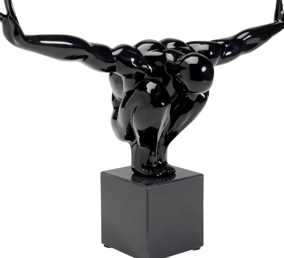 Decofiguur Atleet Zwart Klein