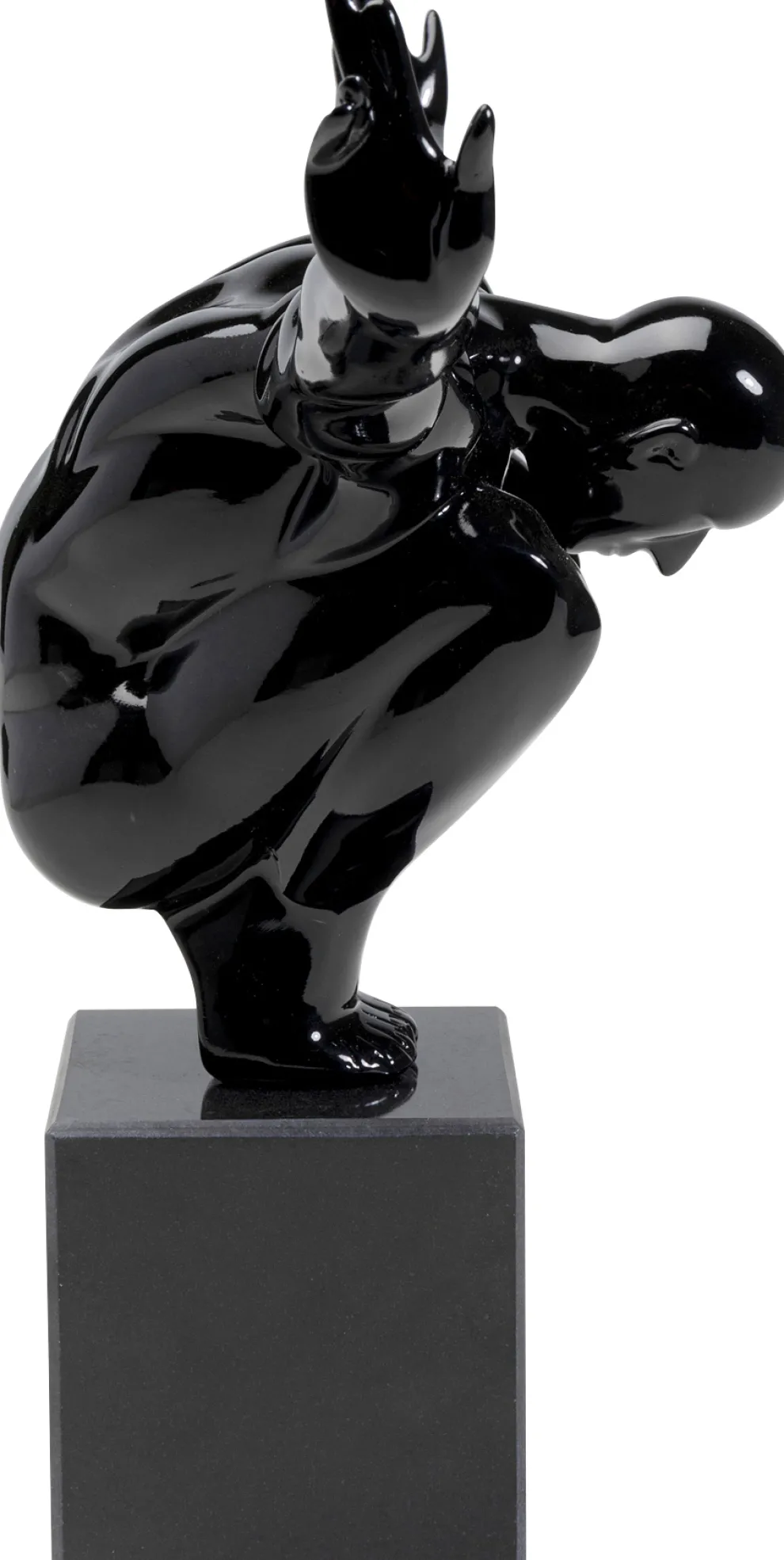 Decofiguur Atleet Zwart Klein