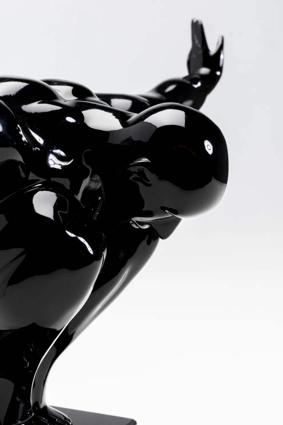 Decofiguur Atleet Zwart Klein