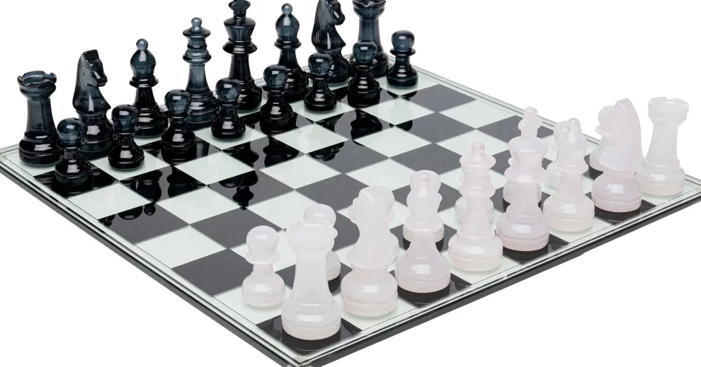 Decofiguur Chess Transparent 60x60cm