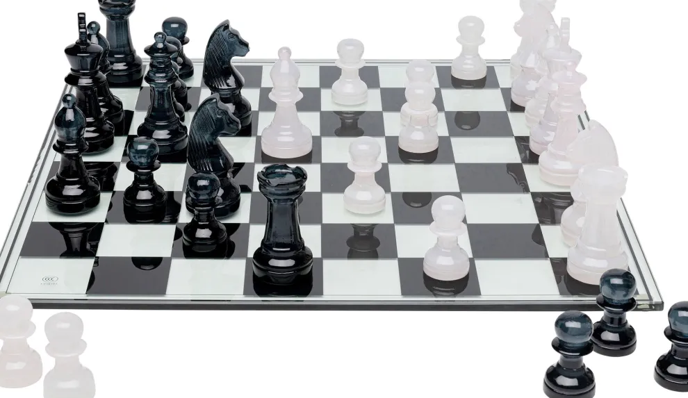 Decofiguur Chess Transparent 60x60cm