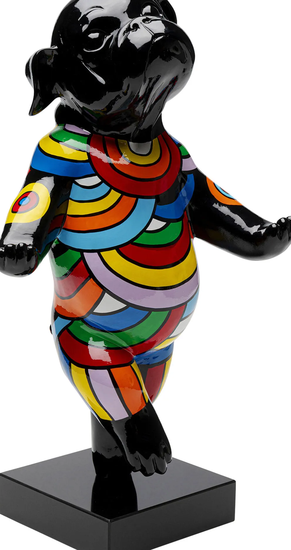 Decofiguur Dancing Dog 53cm