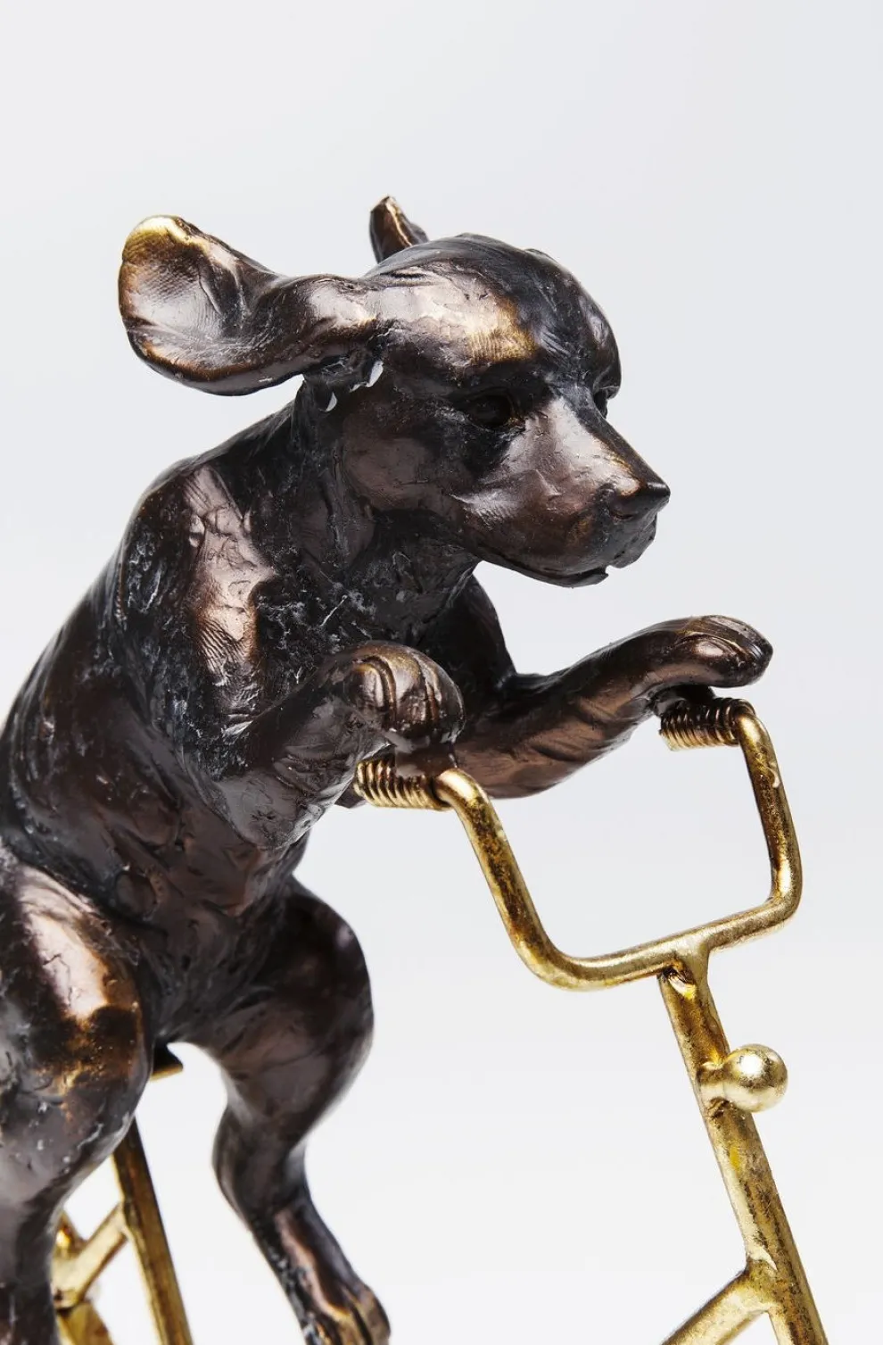 Decofiguur Dog With Bicycle