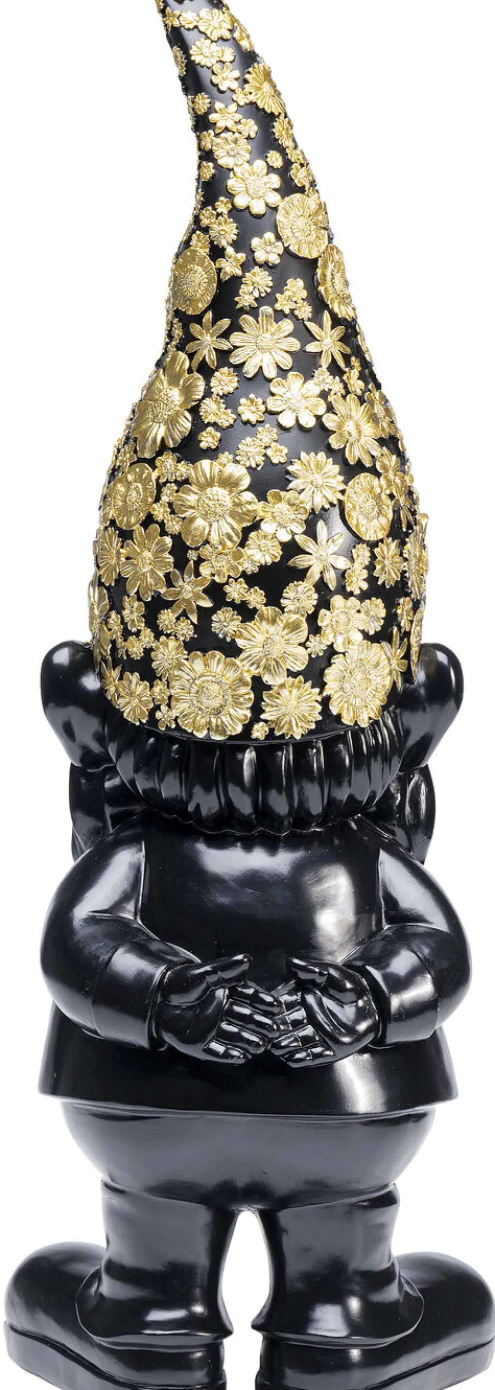 Decofiguur Dwerg Staand Zwart Goud 61cm