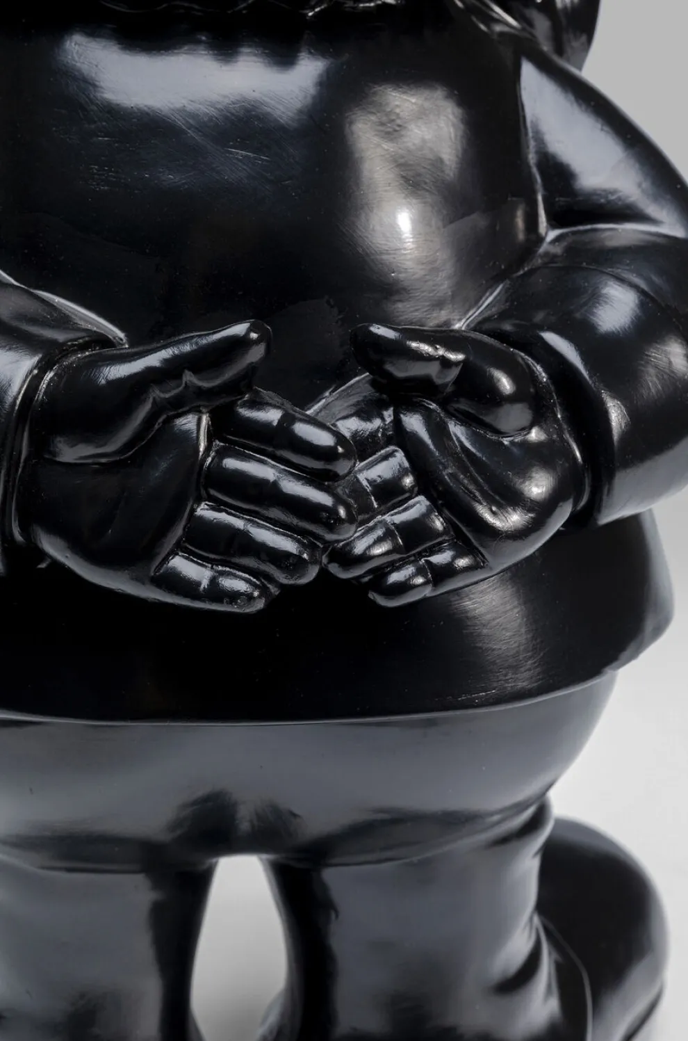 Decofiguur Dwerg Staand Zwart Goud 61cm