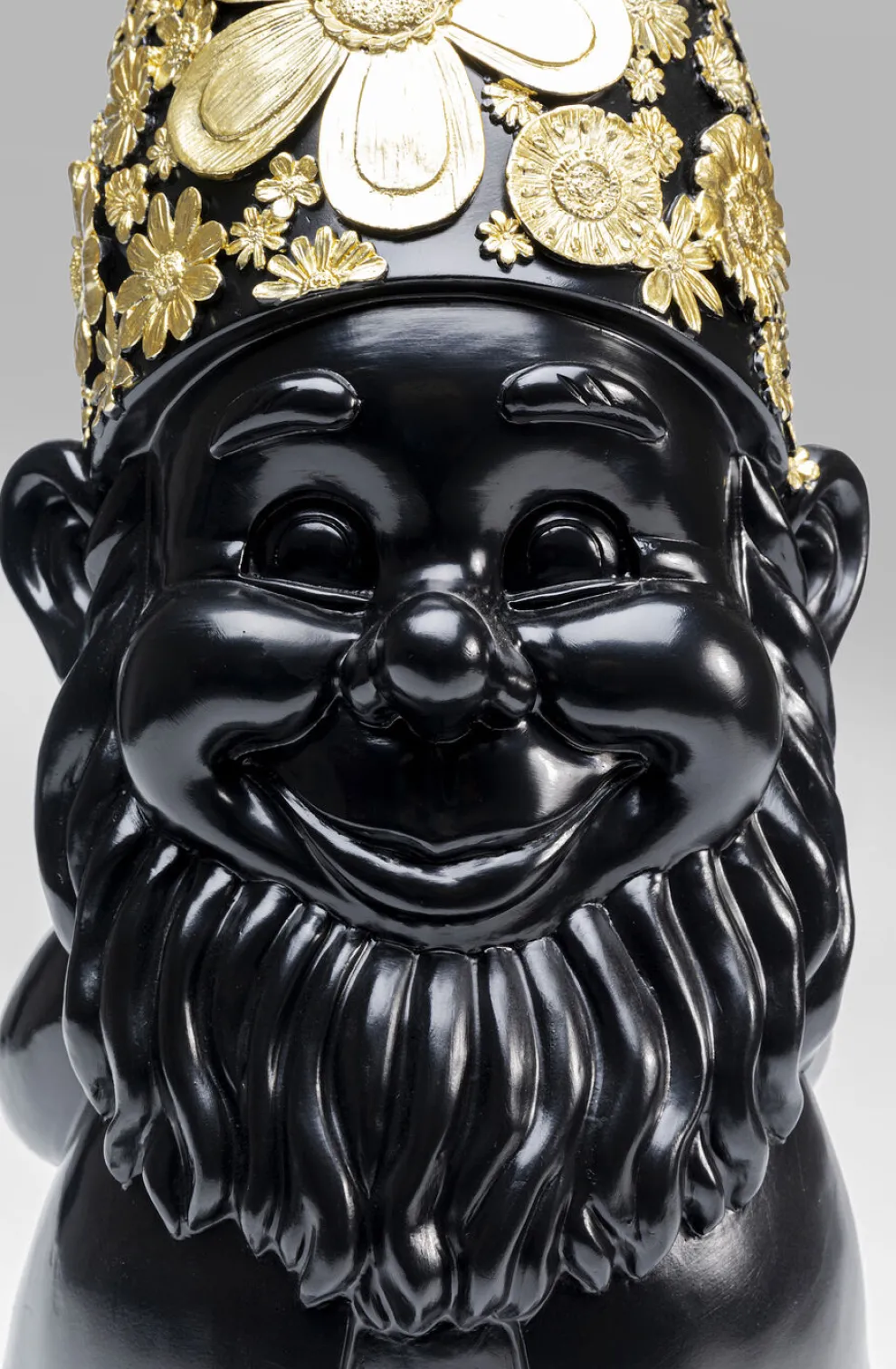 Decofiguur Dwerg Staand Zwart Goud 61cm