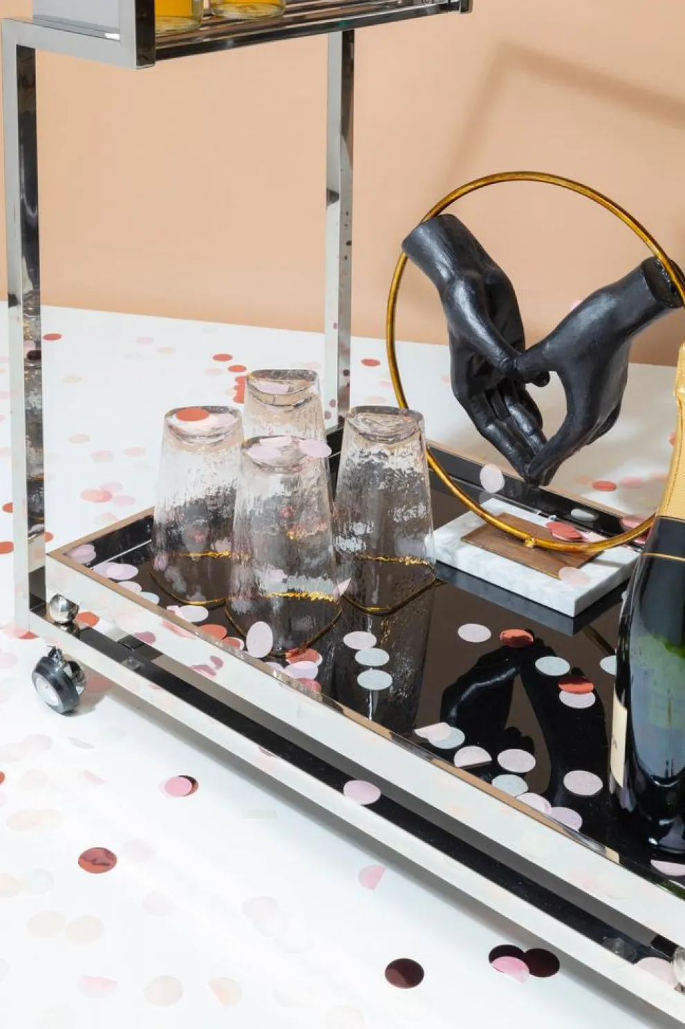 Decofiguur Elements Heart Hand 33,5cm