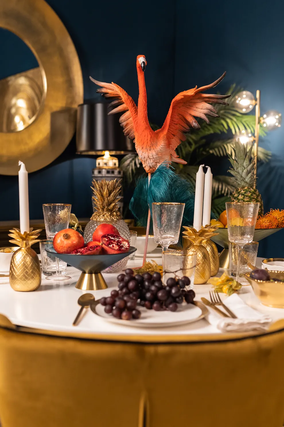 Decofiguur Flamingo Road Fly 66cm