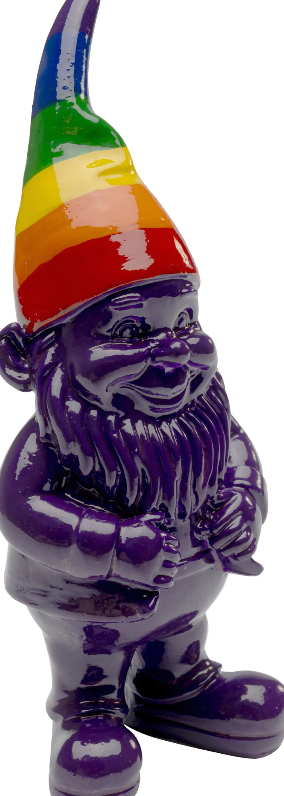 Decofiguur Gnome Standing Rainbow Paars 11cm