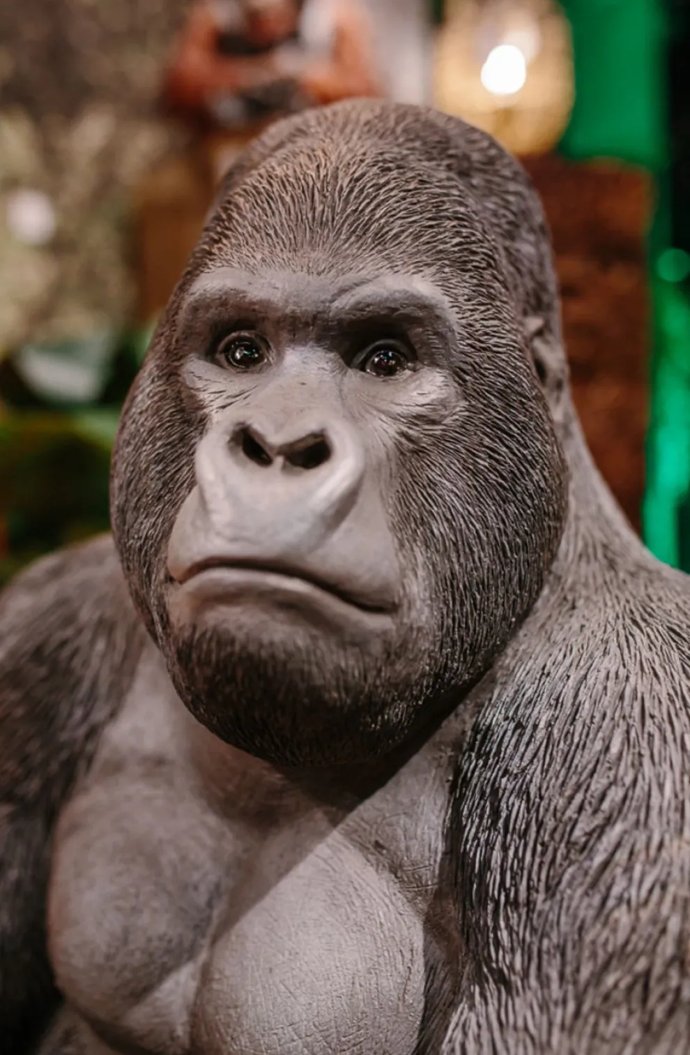 Decofiguur Gorilla Side XL Zwart