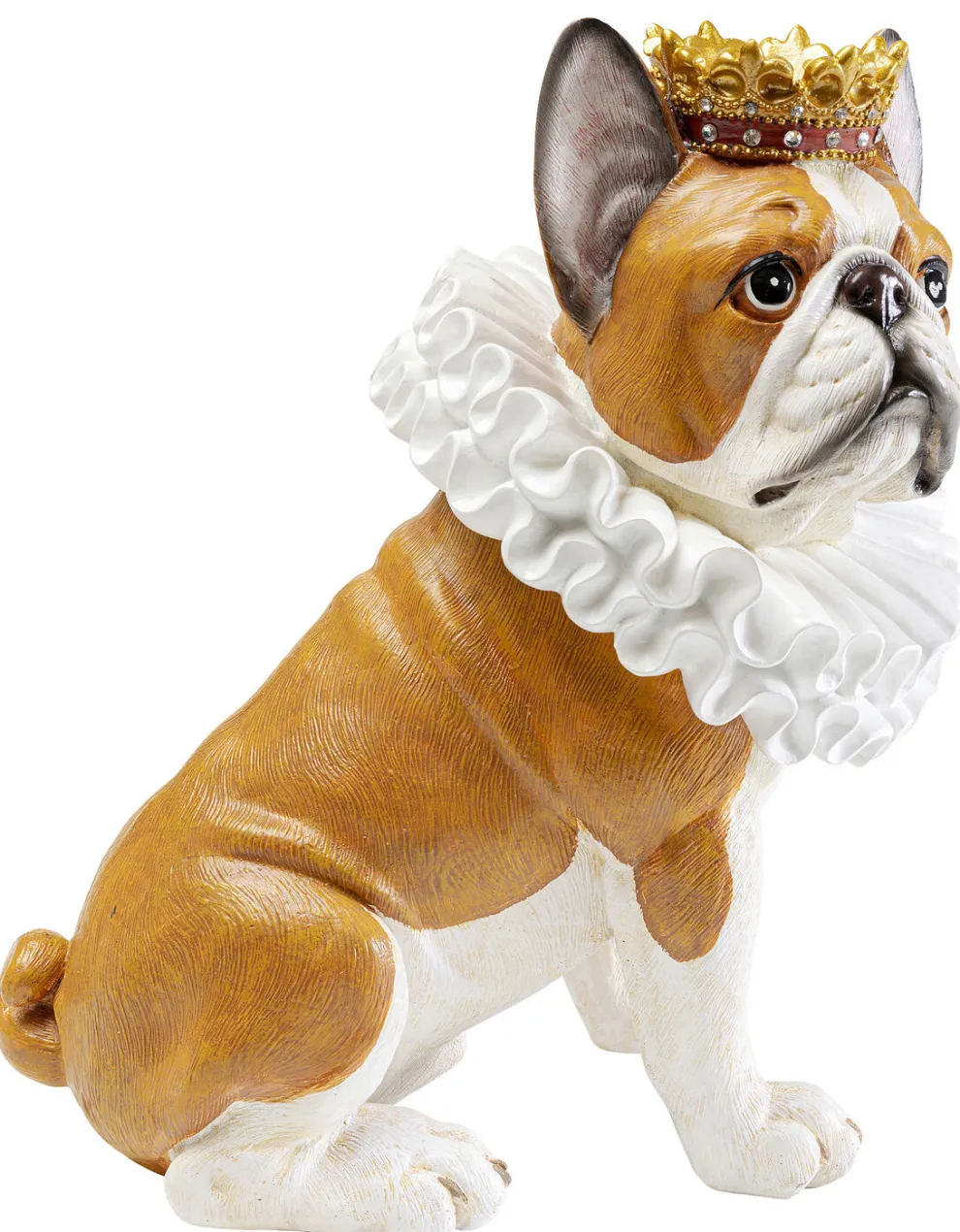 Decofiguur King Dog Brown 29cm