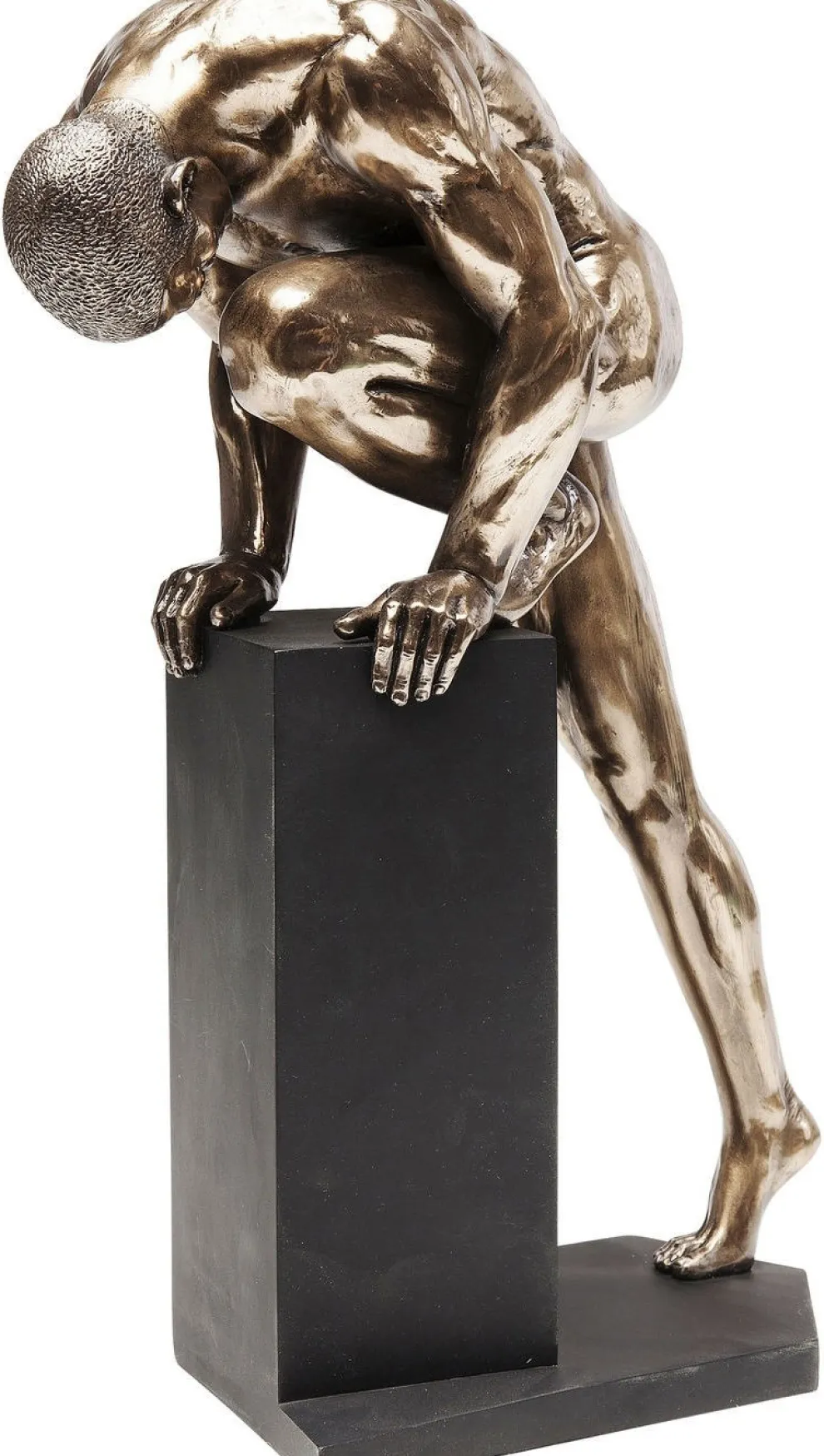 Decofiguur Nude Man Stand Brons 35cm