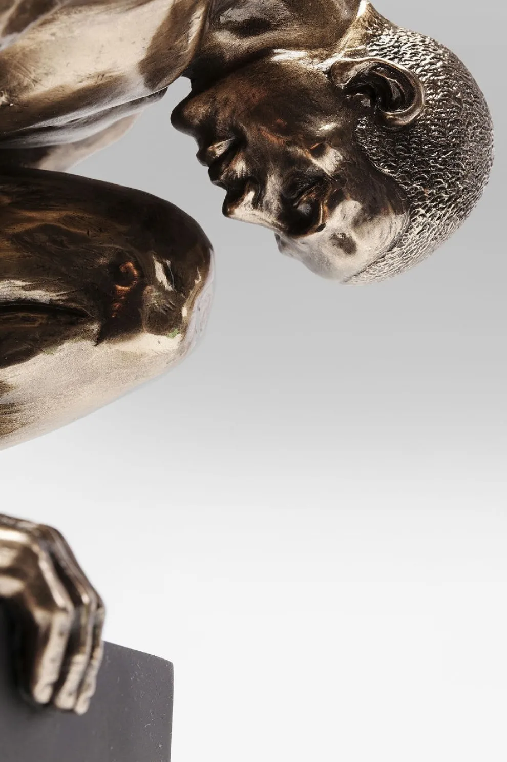 Decofiguur Nude Man Stand Brons 35cm