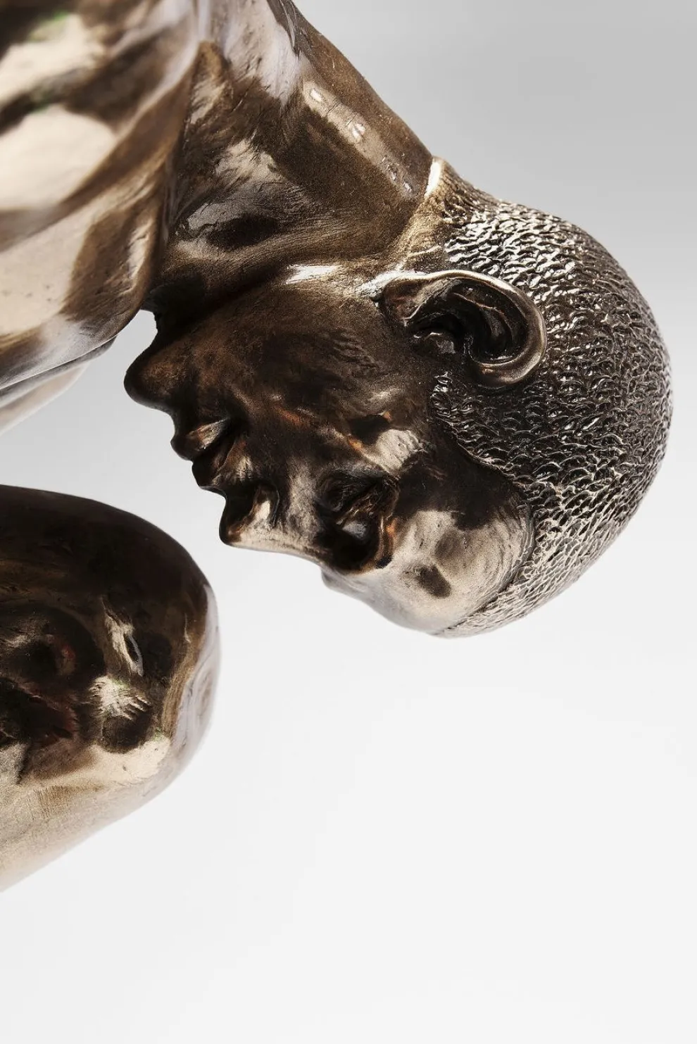 Decofiguur Nude Man Stand Brons 35cm