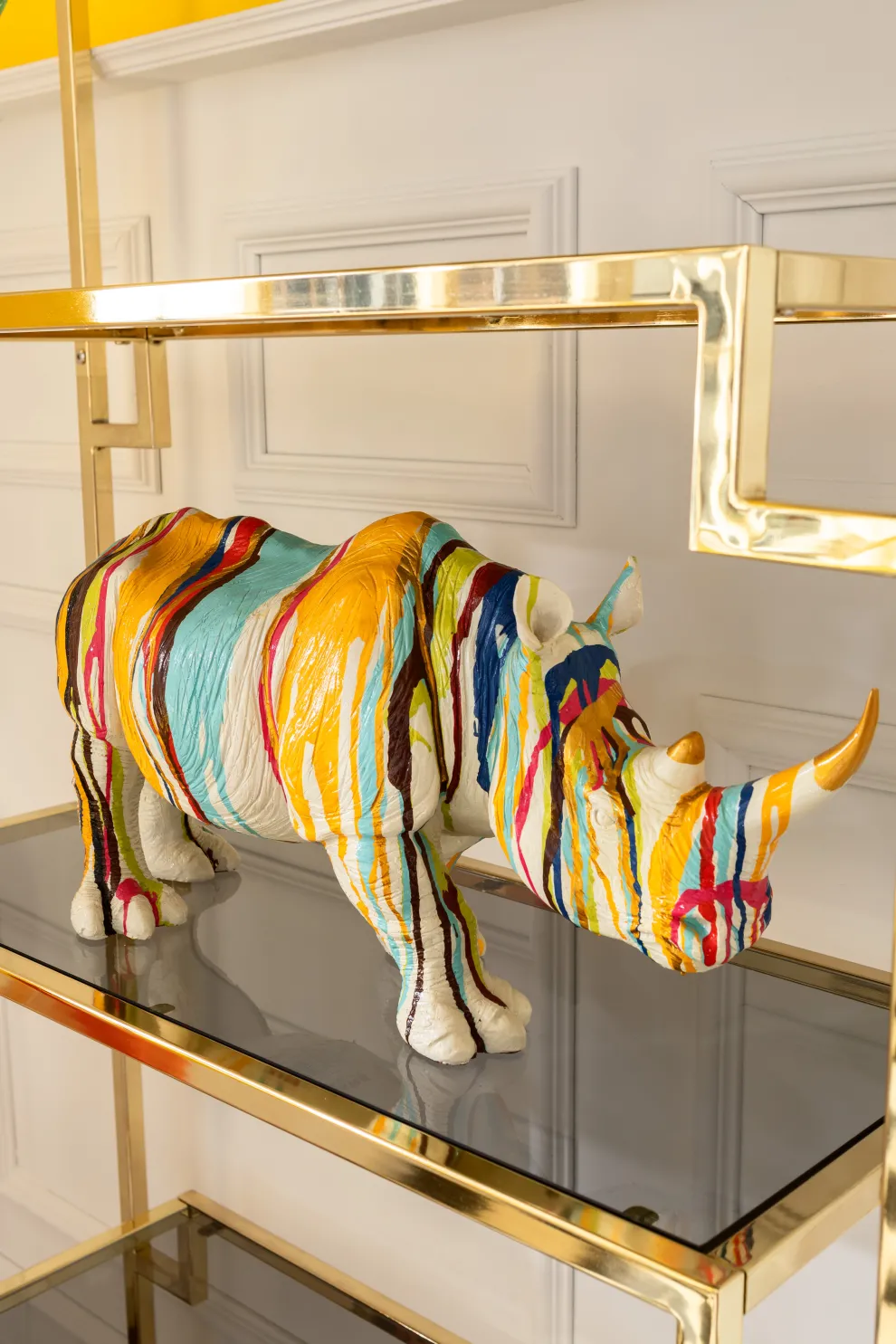 Decofiguur Rhino Colore 26cm